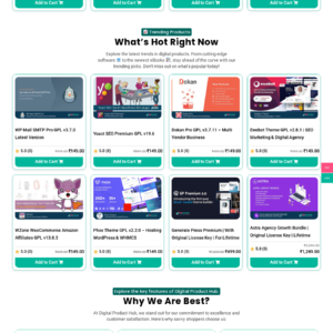 High Converting Digital Product Selling Website Template with 2000+ Products