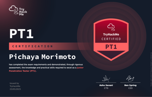 TryHackMe PT1 Certification Voucher + 3 Months Premium (Full Account Access)